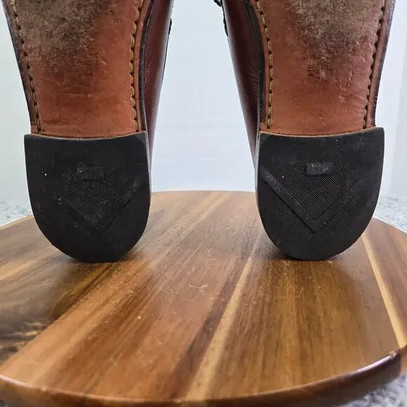 Allen Edmonds Nottingham Brown Kiltie Woven Lace Tassel Daily Loafer Mens 11.5 D